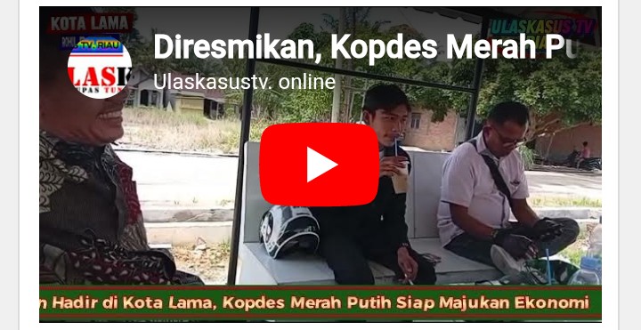 Peresmian Kopdes merah putih