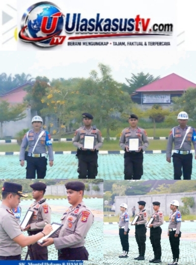 Langgar Kode Etik, Dua Anggota Polri di Rohul Diberhentikan Tidak Dengan Hormat