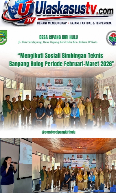 Pemdes Cipang Kiri Hulu Ikuti Sosialisasi dan Bimtek Bantuan Pangan BULOG Periode Februari–Maret 2026