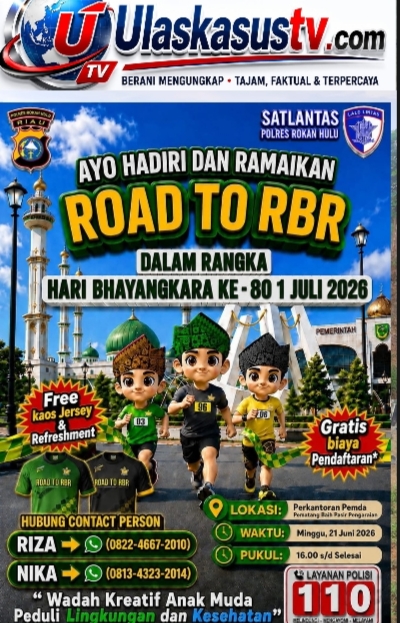 Satlantas Polres Rohul Ajak Masyarakat Meriahkan Road To RBR 2026 dalam Rangka Hari Bhayangkara ke-80