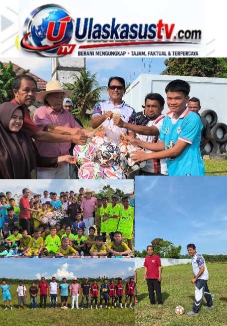 Baja Marulak Nainggolan Buka Trofeo Persahabatan dan Serahkan Bantuan Bola