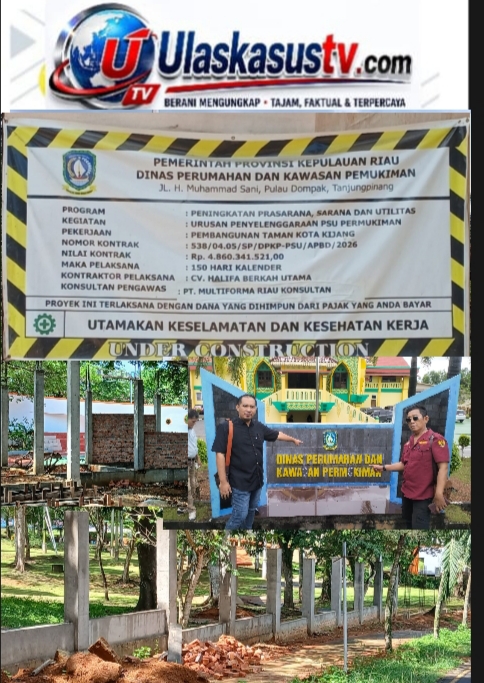 AKPERSI Kepri Mendesak Gubernur Ansar Ahmad Segera Menanggapi Polemik Proyek Taman Kota Kijang RP 4,86 MILIAR Berlarut larut.