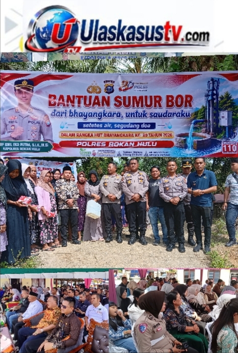 Bantuan Sumur Bor dari Bhayangkara untuk Warga Lubuk Pauh, Setetes Air Segudang Doa