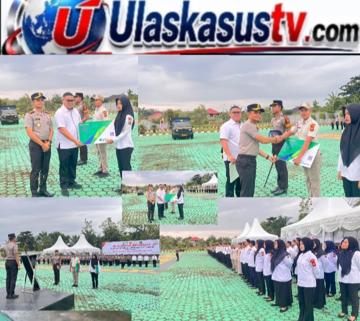 BPJS Ketenagakerjaan Serahkan Kartu Kepesertaan kepada PHL Polres Rokan Hulu, Wujud Perlindungan Nyata bagi Pekerja