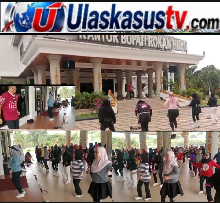 Ayo Ramaikan Senam Sehat Minggu Sore di Depan Kantor Bupati Rokan Hulu