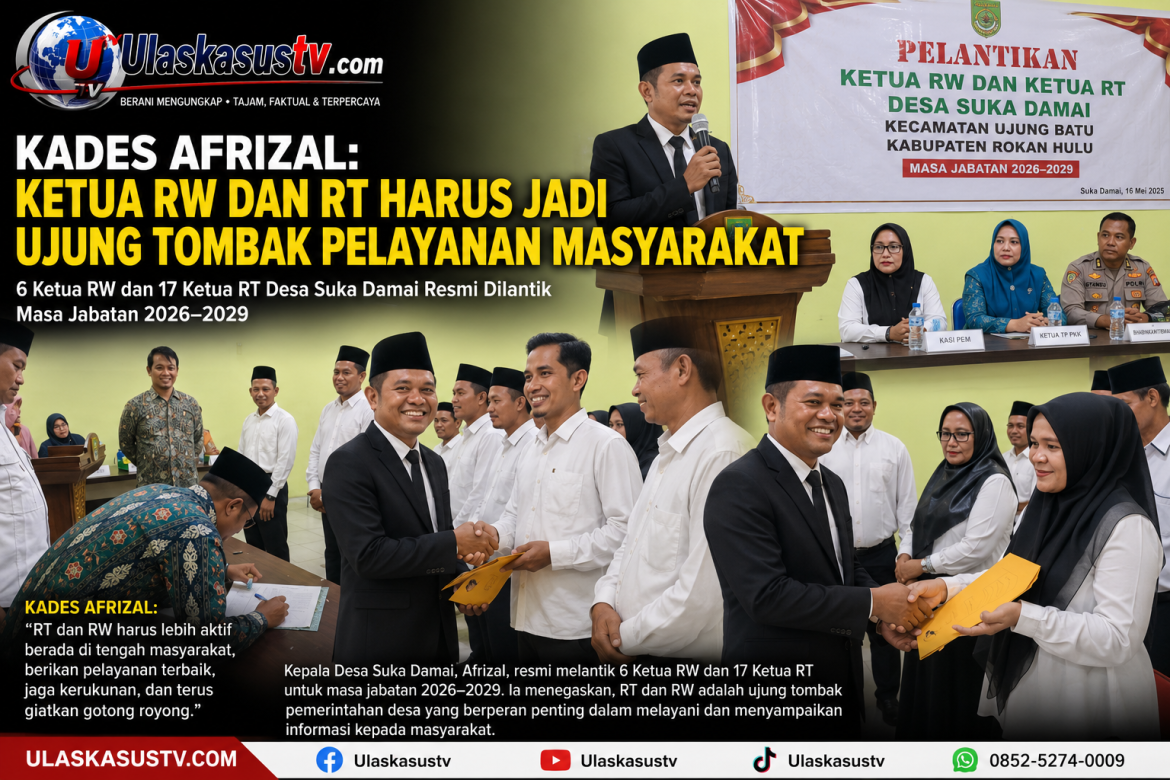 Kades Afrizal: Ketua RW dan RT Harus Jadi Ujung Tombak Pelayanan Masyarakat
