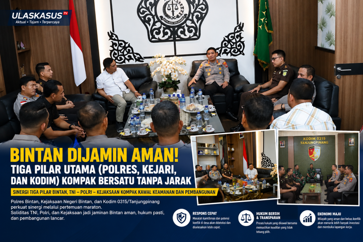 Bintan Dijamin Aman! Tiga Pilar Utama (Polres, Kejari, dan Kodim) Kompak Bersatu Tanpa Jarak