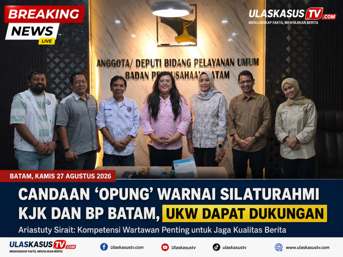 Dari Candaan “Opung” hingga Dukungan UKW, Silaturahmi KJK dan BP Batam Berlangsung Hangat