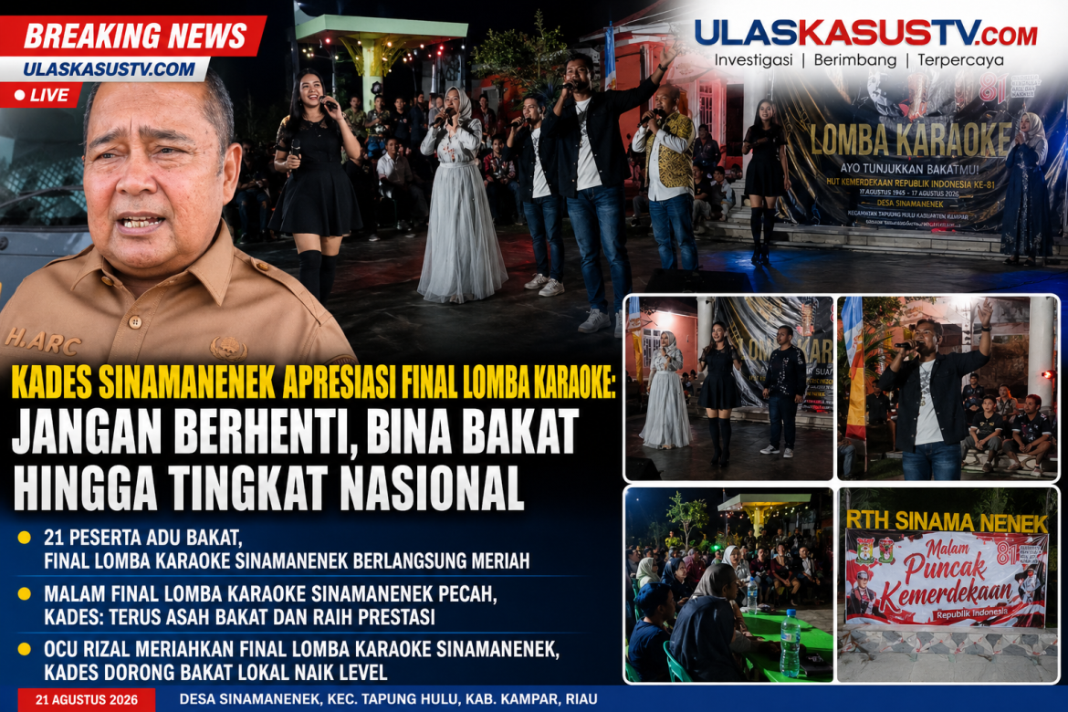 Ocu Rizal Meriahkan Final Lomba Karaoke Sinamanenek, Kades Dorong Bakat Lokal Naik Level