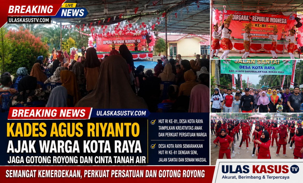 HUT RI ke-81, Desa Kota Raya Tampilkan Kreativitas Anak dan Perkuat Persatuan Warga
