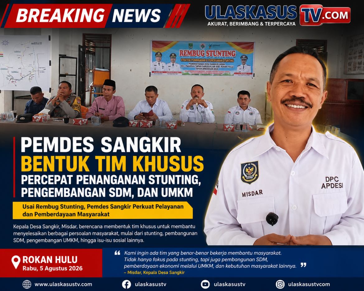 Usai Rembug Stunting, Pemdes Sangkir Bentuk Tim Percepatan Pelayanan Masyarakat