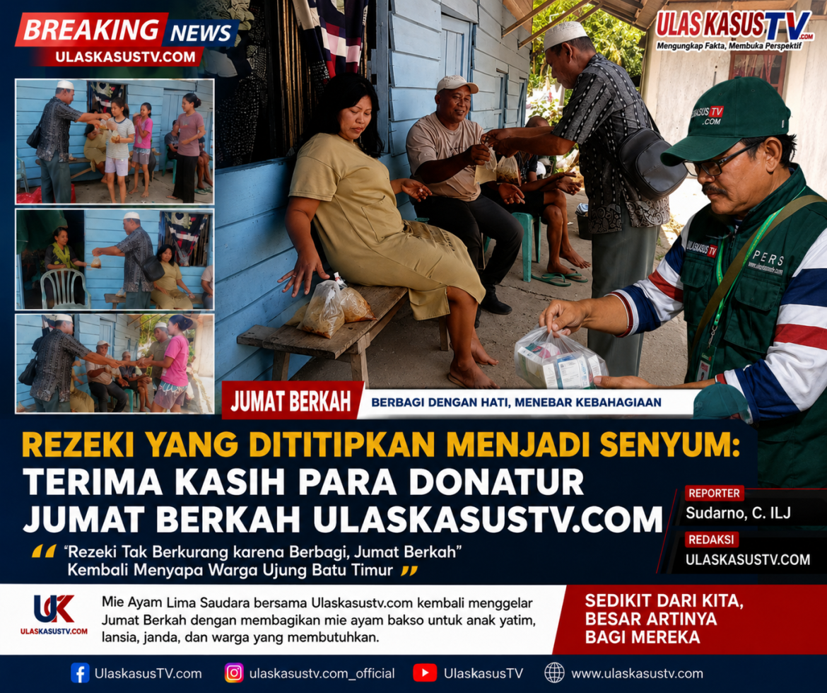 Dari Rezeki yang Dititipkan, Lahir Kebahagiaan: Jumat Berkah UlaskasusTV.com dan Mie Ayam Lima Saudara