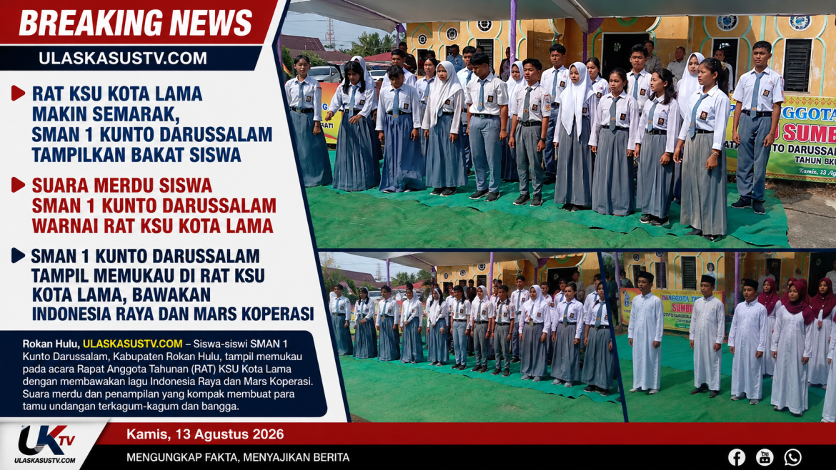 Suara Merdu Siswa SMAN 1 Kunto Darussalam Warnai RAT KSU Kota Lama