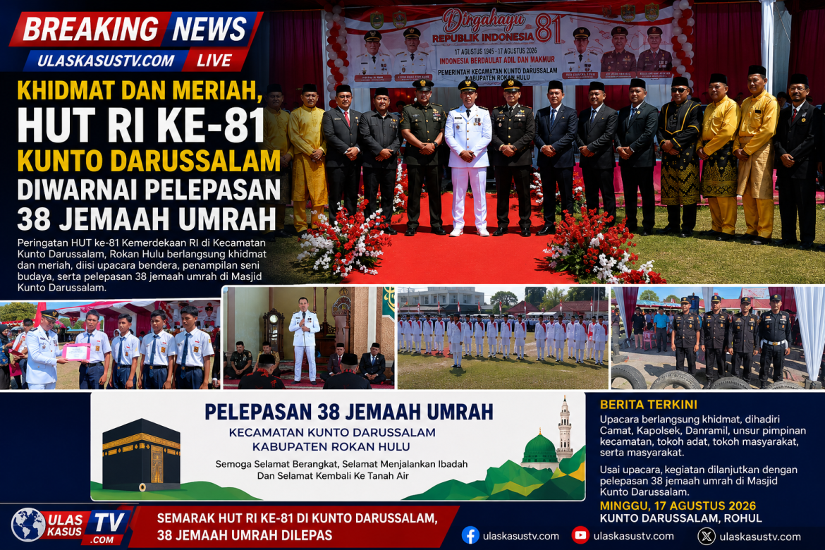 Khidmat dan Meriah, HUT RI ke-81 Kunto Darussalam Diwarnai Pelepasan 38 Jemaah Umrah