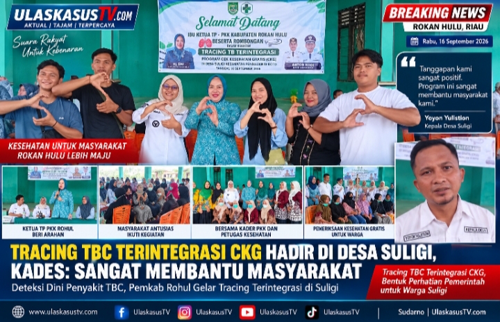 Tracing TBC Terintegrasi CKG Hadir di Desa Suligi, Kades: Sangat Membantu Masyarakat
