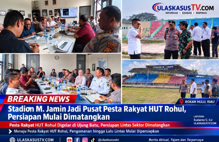 Stadion M. Jamin Jadi Pusat Pesta Rakyat HUT Rohul, Persiapan Mulai Dimatangkan