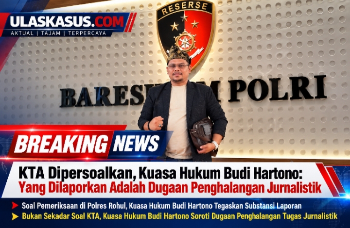 Kuasa Hukum Budi Hartono Tegaskan Substansi Laporan Berkaitan dengan Tugas Jurnalistik