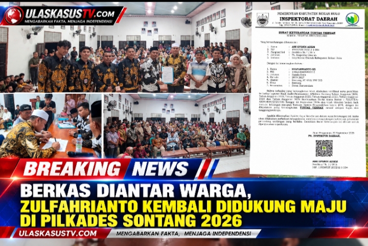 Warga Sontang Kembali Dorong Zulfahrianto Maju di Pilkades 2026