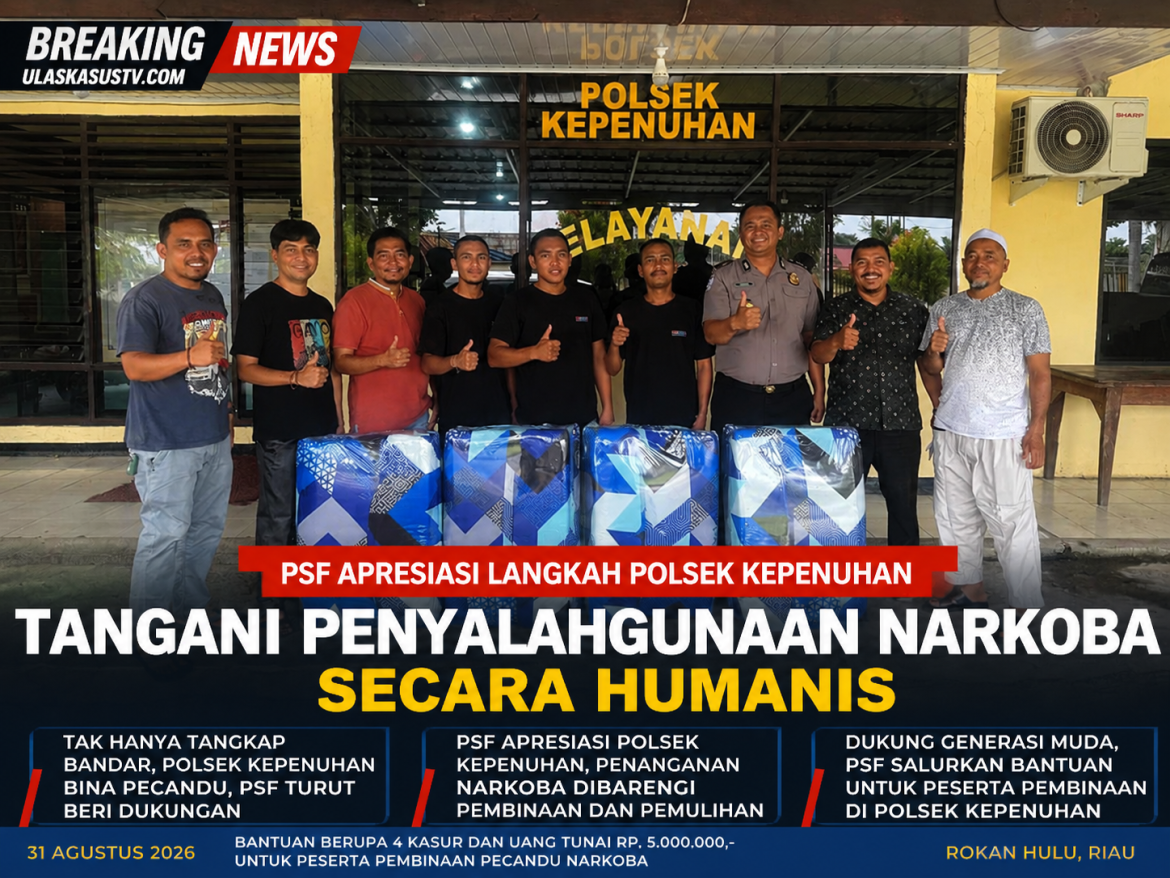 PSF Apresiasi Langkah Polsek Kepenuhan Tangani Penyalahgunaan Narkoba Secara Humanis