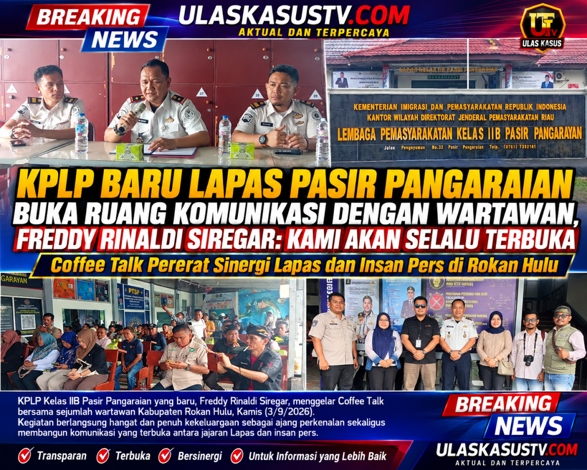 Perkenalkan Diri sebagai KPLP Baru, Freddy Rinaldi Siregar Rangkul Wartawan Rohul Lewat Coffee Talk