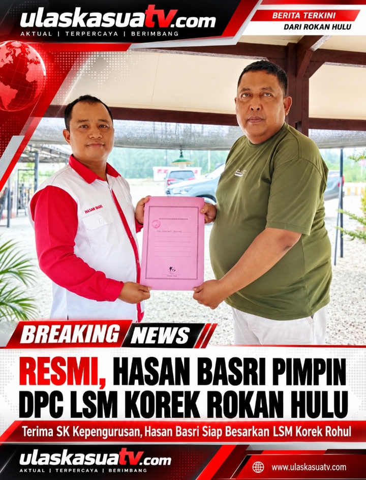 Resmi, Hasan Basri Pimpin DPC LSM Korek Rokan Hulu