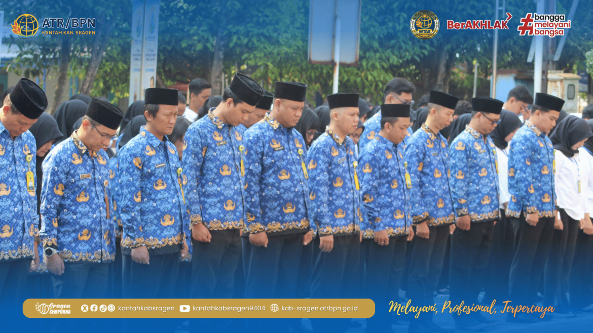 Kantor Pertanahan Kabupaten Sragen Peringati Hari Kesaktian Pancasila 2026, Perkuat Semangat Persatuan dan Integritas dalam Pelayanan Pertanahan