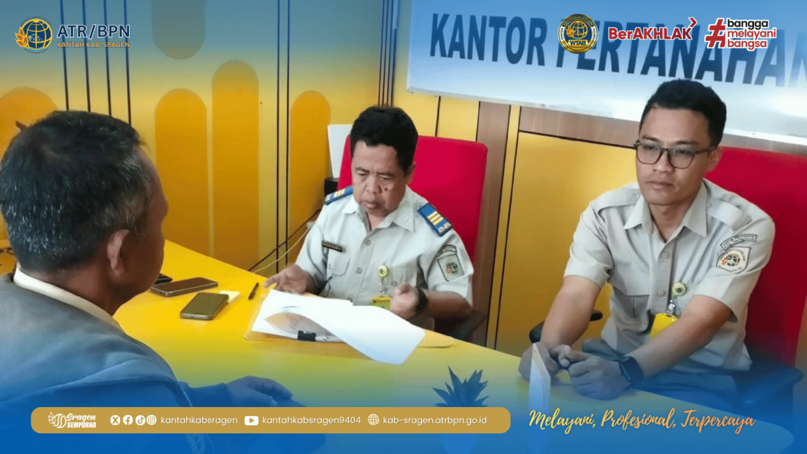 Kantah Kabupaten Sragen Hadir di Mall Pelayanan Publik, Perkuat Akses Pelayanan Pertanahan yang Mudah dan Humanis